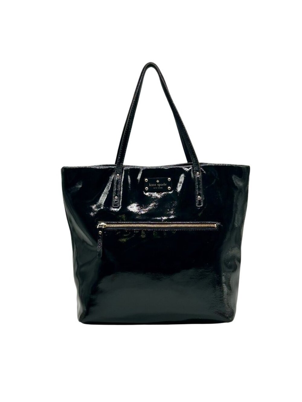 Kate Spade Black Patent Leather Tote Bag